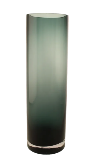 40cm 50% Recycled Glass Cylinder Smokey-0