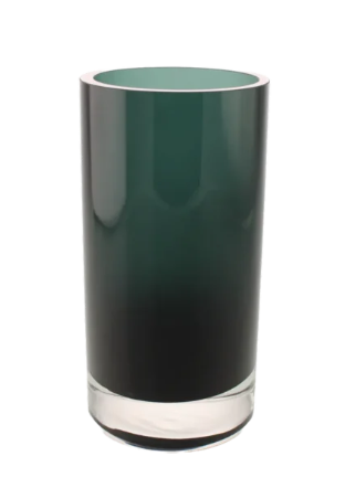 24.5cm 50% Recycled Glass Cylinder Smokey-0
