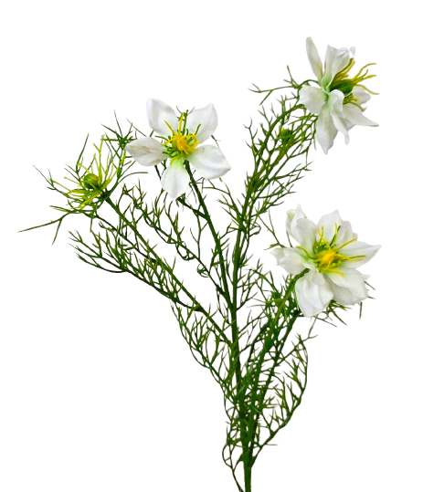 Artificial Nigella Spray 69cm White-0