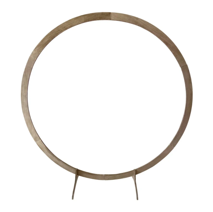 222cm Round Wooden Arch Natural-0