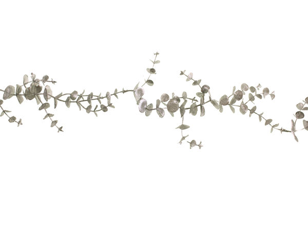 180cm Christmas Eucalyptus Garland Silver-0