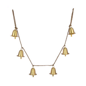 METAL Bell Garland 138cm Gold