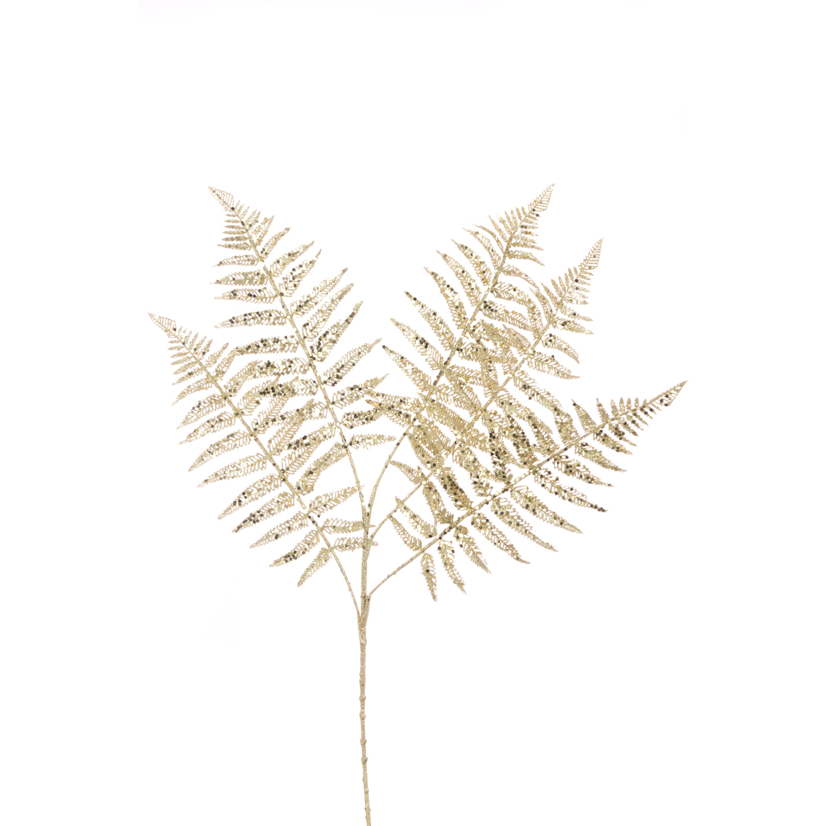 Sequin Fern Spray 86cm Gold-0