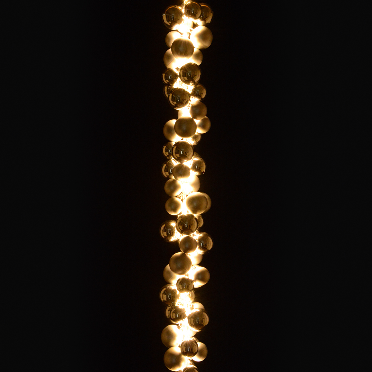 Bauble Garland 144 LED's Silver