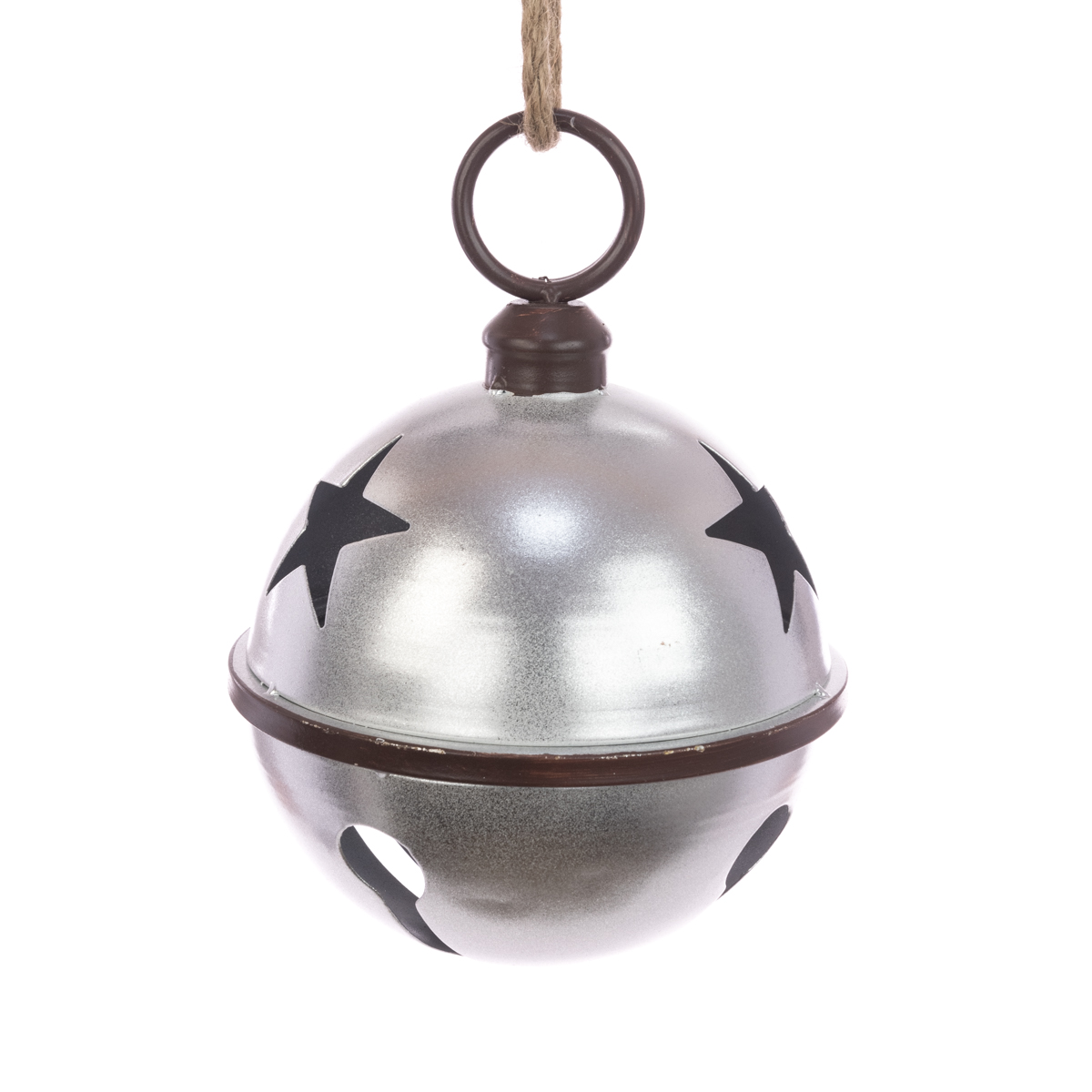 METAL Bell W/Star 29cm Silver-0
