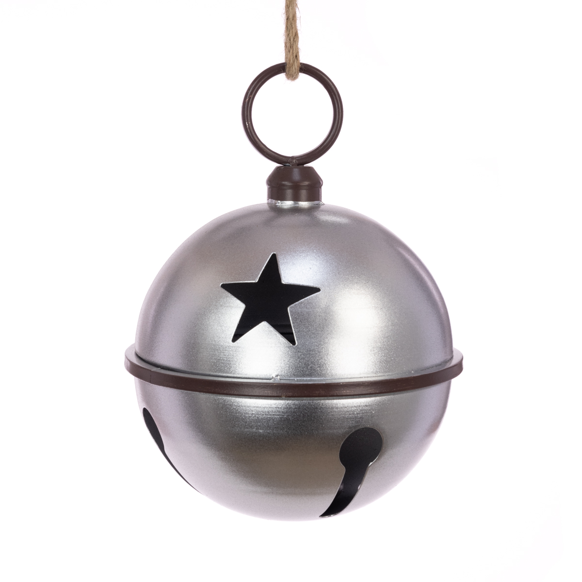 METAL Bell W/Star 33cm Silver-0