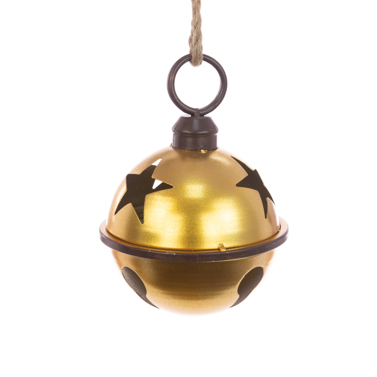 METAL Bell W/Star 25cm Gold-0