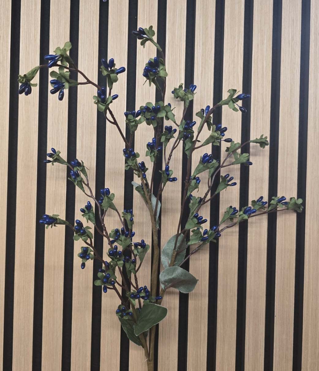 Gypsum Berry Spray 79cm Blue