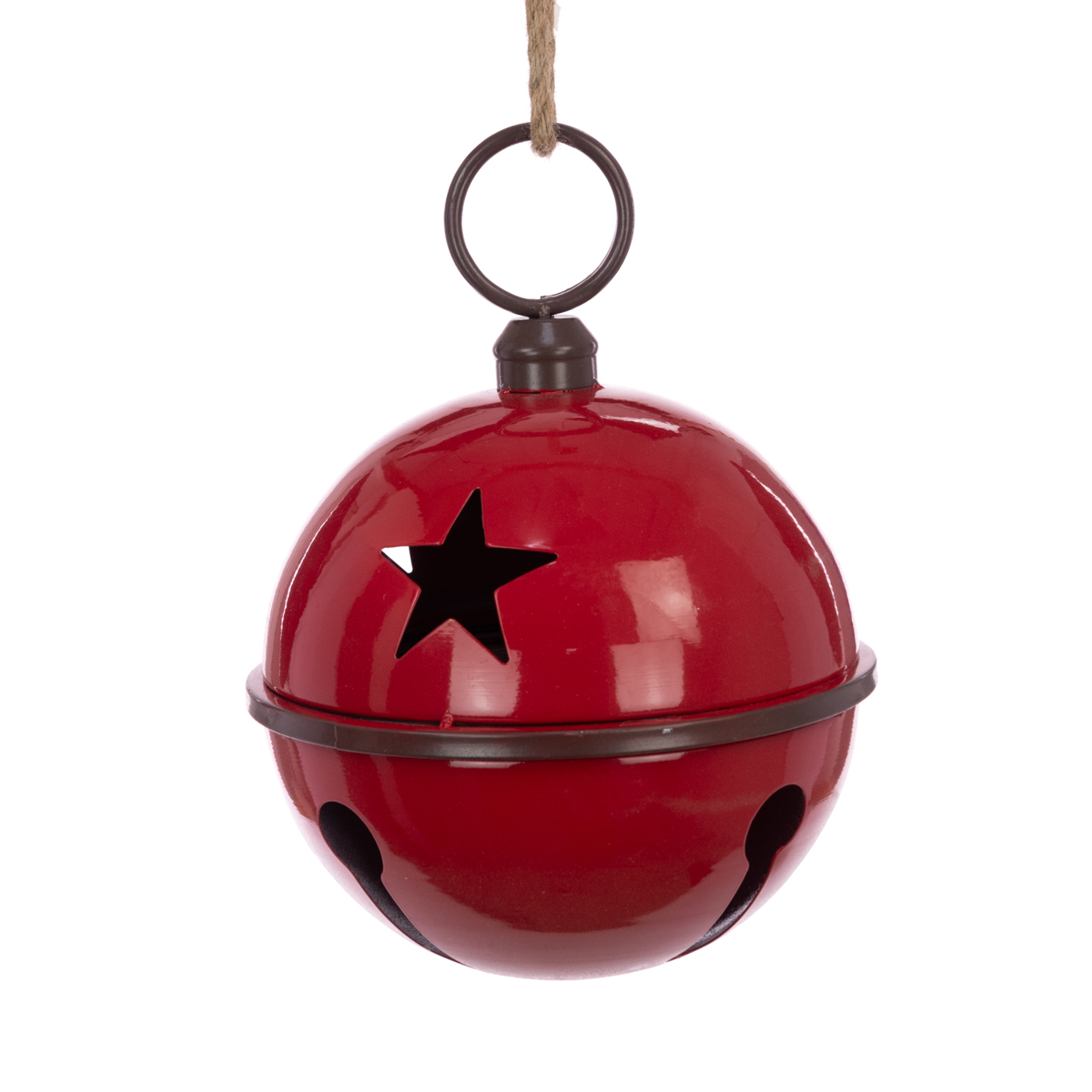 METAL Bell W/Star 33cm Red-0