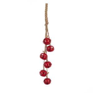 METAL Bell Star Hanger 50cm Red-0