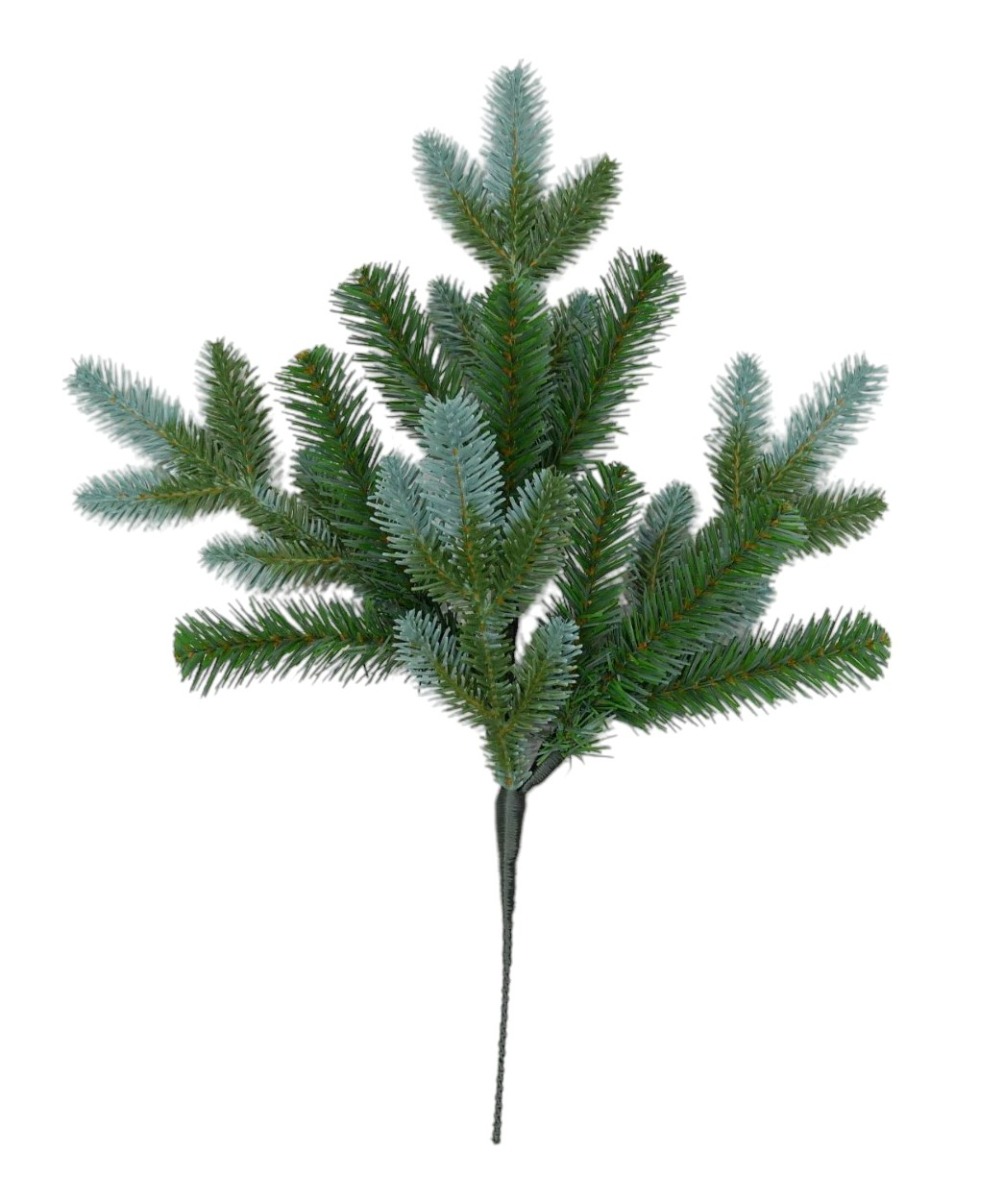 Large Blue Spruce Spray - Green/Blue (50cm long, 12 tips)-0