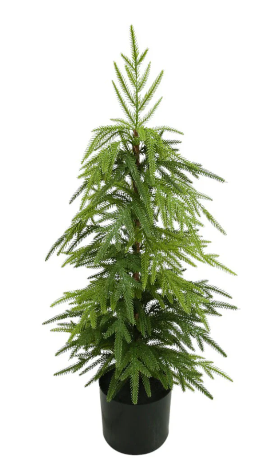 91cm Potted Pine Tree - Green (91cm long)-0