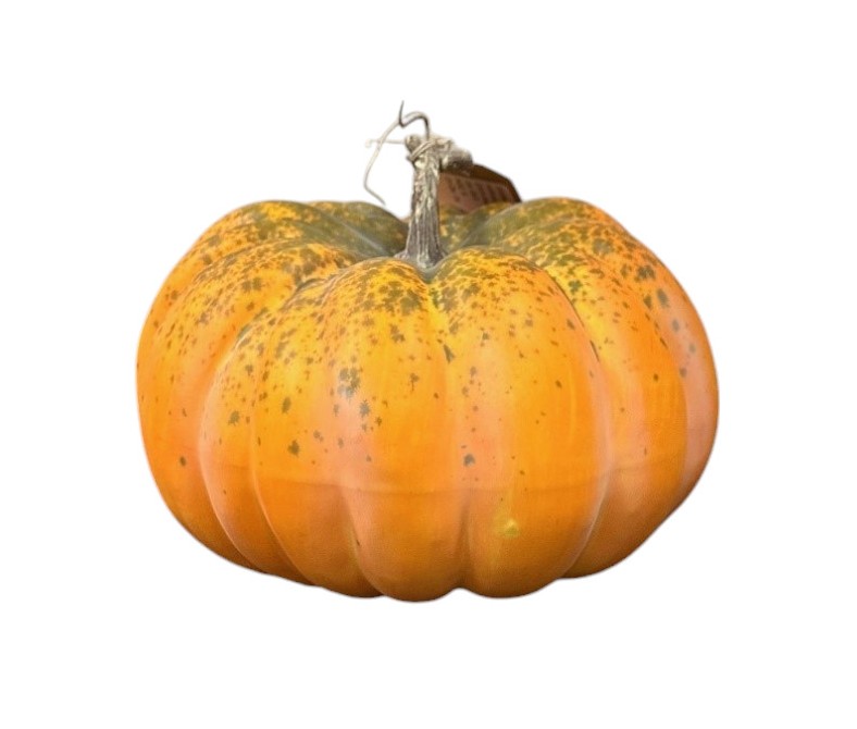 Artificial Pumpkin - Green/Orange (23cm diameter)-0