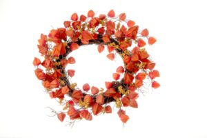 Physalis Wreath - Orange/Brown (60cm diameter)-0