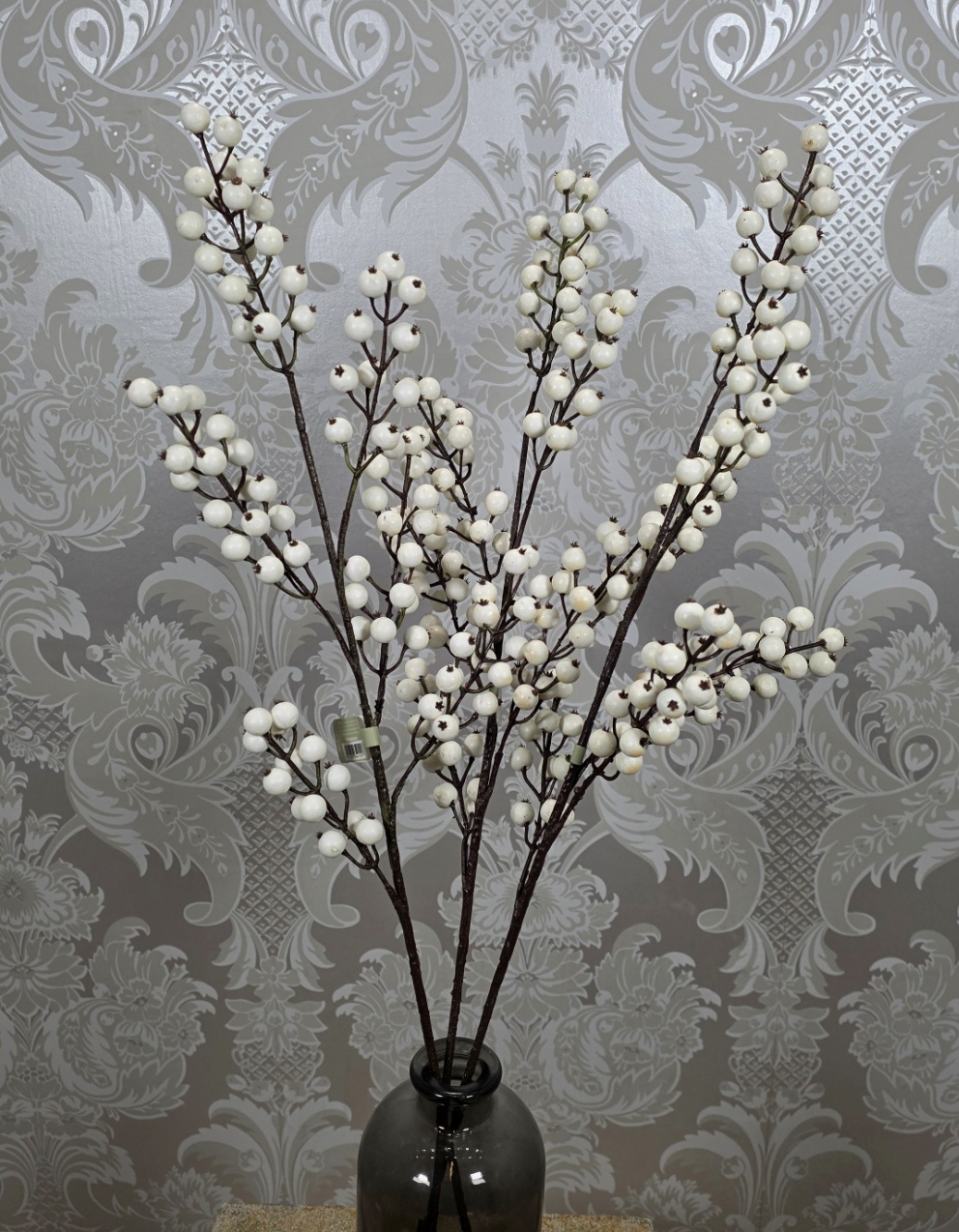 Winter Berry Spray 78cm White