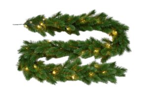 Artificial Evergreen Mountain Garland with LEDs - 275cm