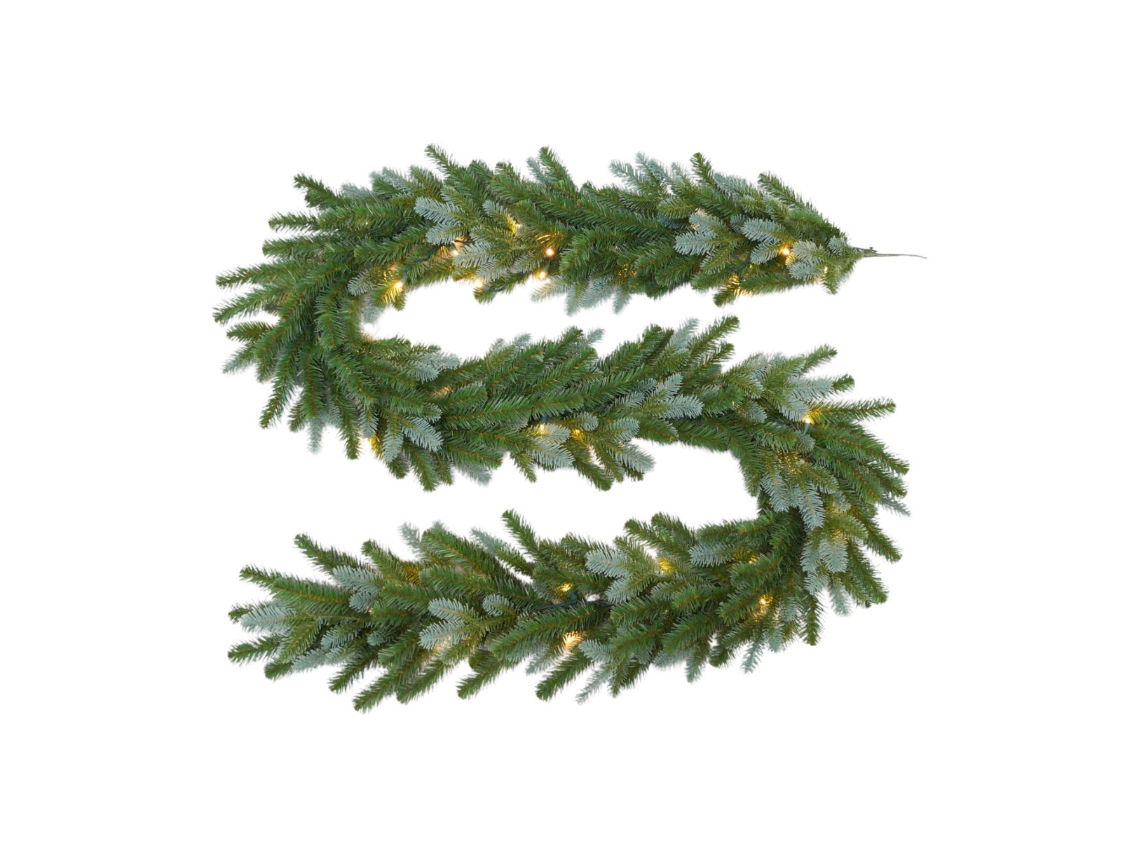 Blue Spruce Garland with LEDs - Green - 275cm long