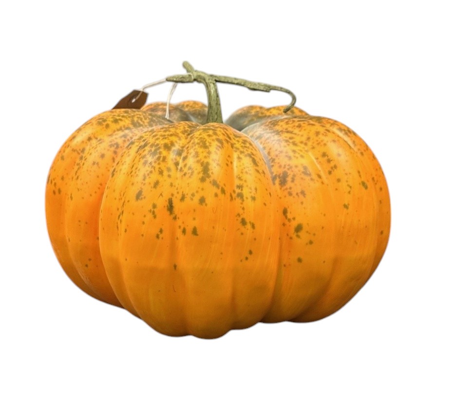 Artificial Pumpkin - Green/Orange (30cm diameter)-0