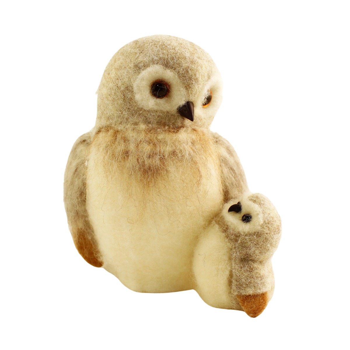 16cm Felt Owl Family-0