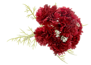 Carnation Bush 37cm - Red-0
