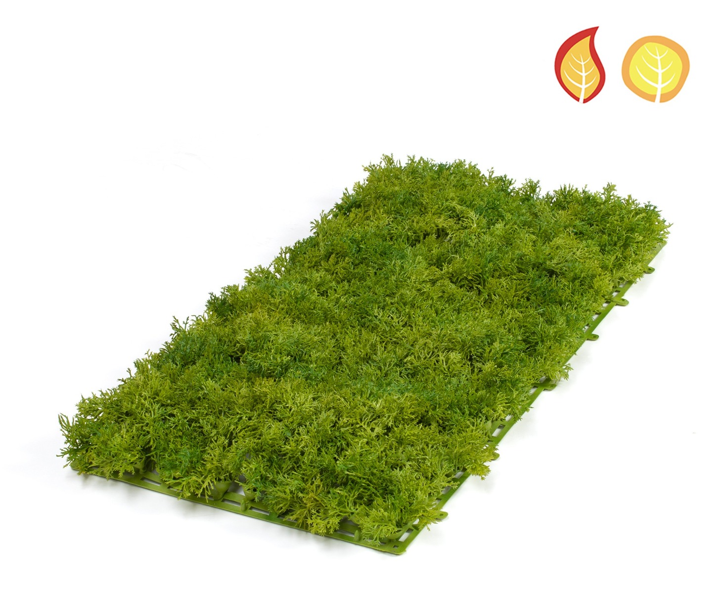 Artificial Moss Mat Green 50x25cm FR & UV