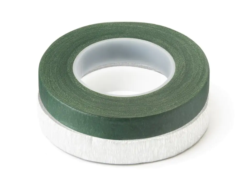 Paper Based Wax Flower Tape Green 12mm x 22mts-0
