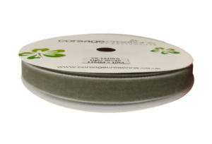 Velvet Ribbon 12mm x 10mtrs Sage Green-0