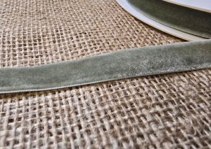 Velvet Ribbon 12mm x 10mtrs Sage Green
