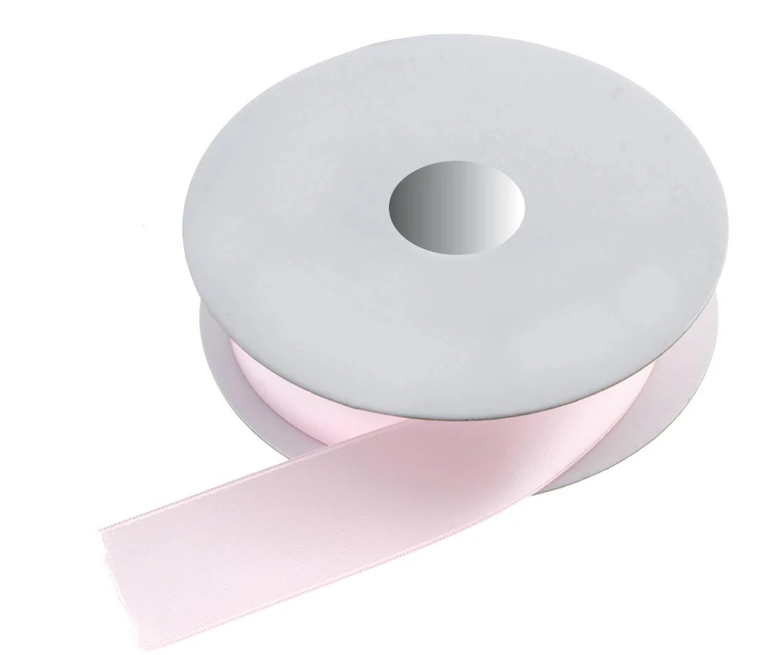Double Faced Satin Baby Pink 3mm x 50m-0