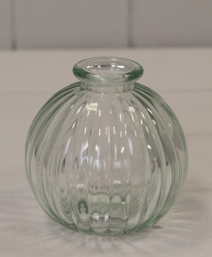 Clear Glass Round Bottle (8.4cm)