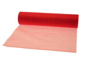 Soft Organza Roll 29cm x 25mtr Red-0