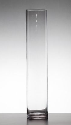 Glass Cylinder Vase 30 x 10cm-0