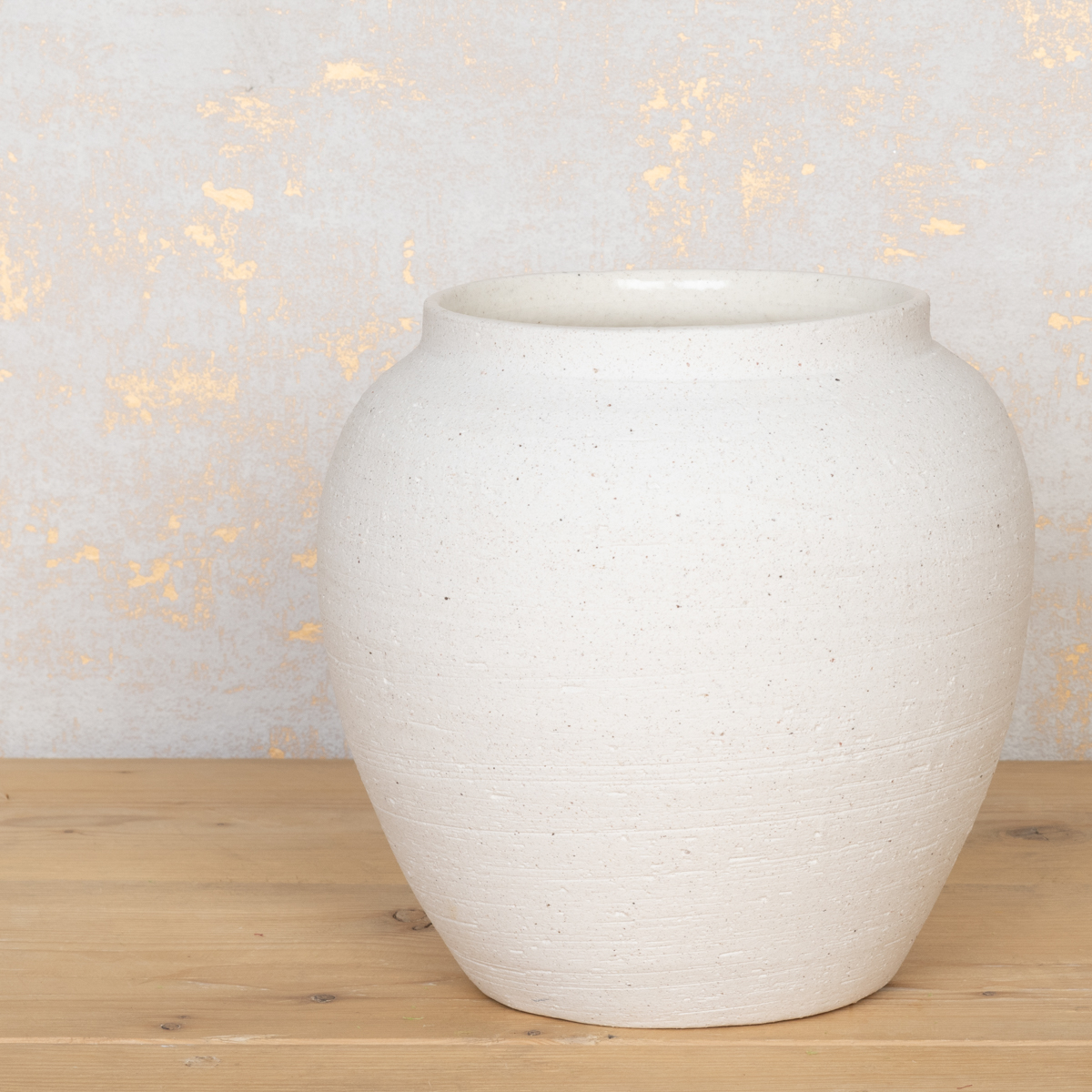 Zen White Ceramic Vase 22cm Watertight