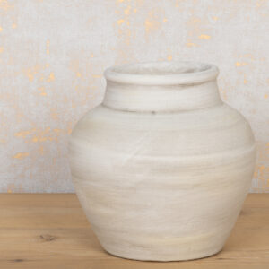 Ora Natural Stone Vase 20cm Watertight