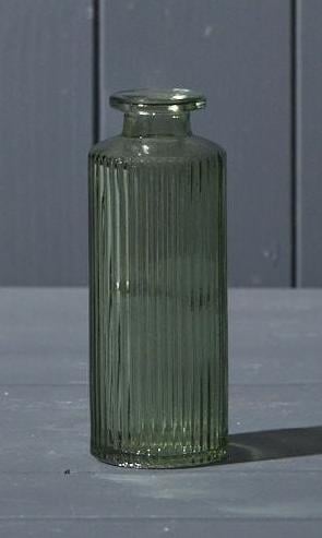 Vintage Green Glass Bottle (13.2cm)