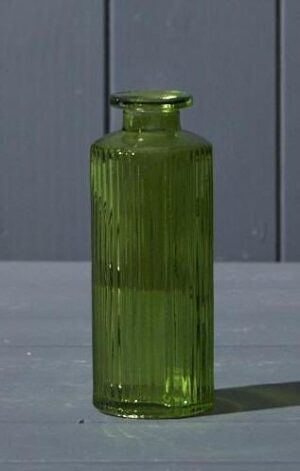 Emerald Green Glass Bottle (13.2cm)-0