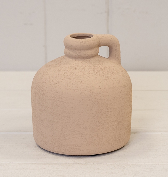 Tan Textured Small Vase 11cm-0