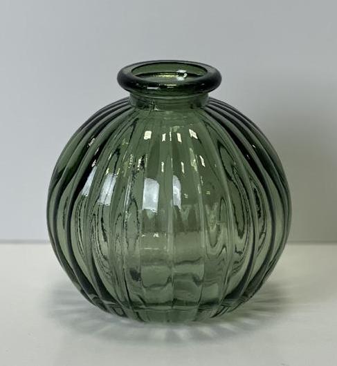 Vintage Green Round Bottle (8.4cm)-0