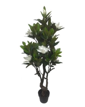 Artificial Magnolia Tree White/Green 146cm-0