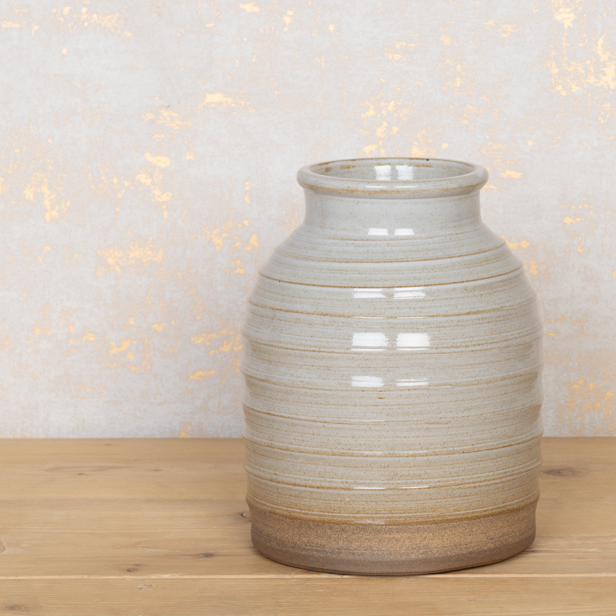 Eva Glazed Pottery Vase 25cm Watertight