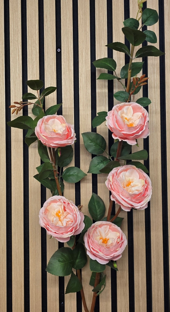 100cm Rose Spray Peach