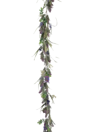 Lavender/Daisy/Foliage Garland 180cm-0