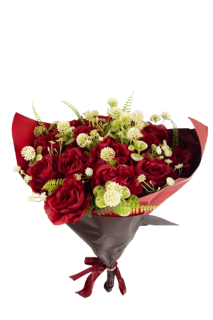 Red Rose Bouquet W/Cello-0