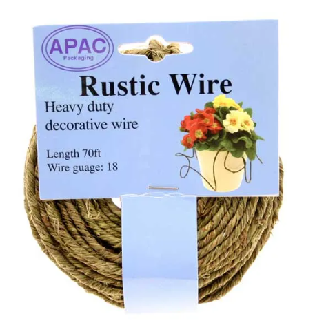 Rustic Wire Green x 21 Meters-0