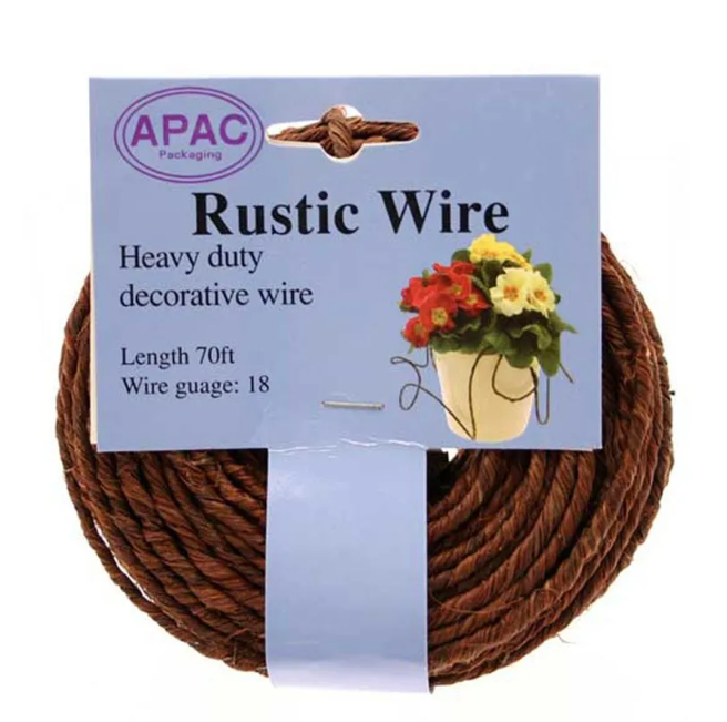 Rustic Wire Brown x 21 Meters-0