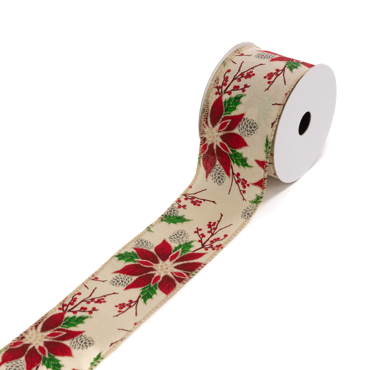 Poinsettia Ribbon 2.5"X10y-0