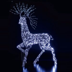 2 Meter White Highland Stag-0