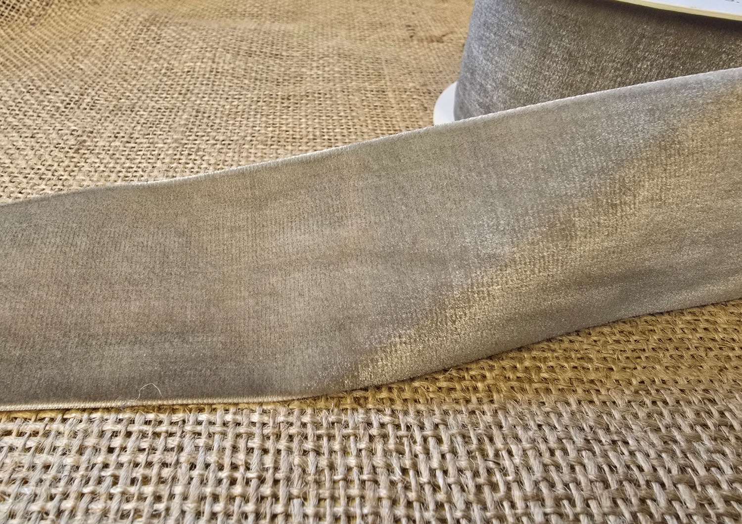 Velvet Ribbon 50mm x 10mtrs Grey