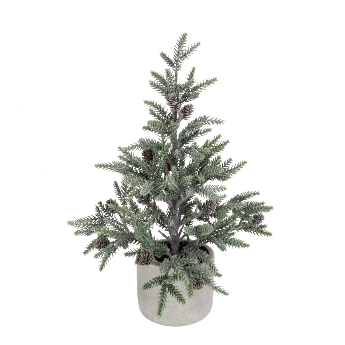 Frosted Pine Tree In Pot 44cm
