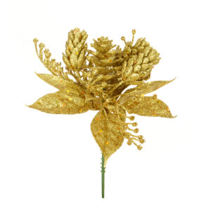 Christmas Hops Pick 17cm Gold